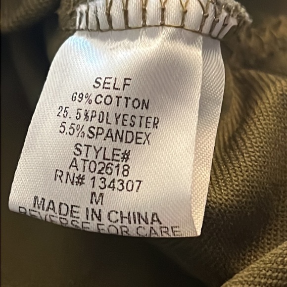 Lumiere / Urban Outfitters olive/military green detachable lace up sleeves top M - Picture 8 of 9